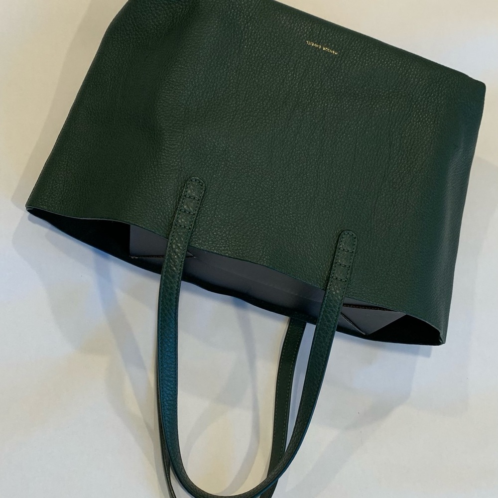 MANSUR GAVRIEL GREEN PEBBLED SML TOTE 💚